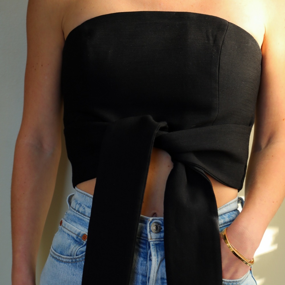 C/MEO Collective Black Crop Top